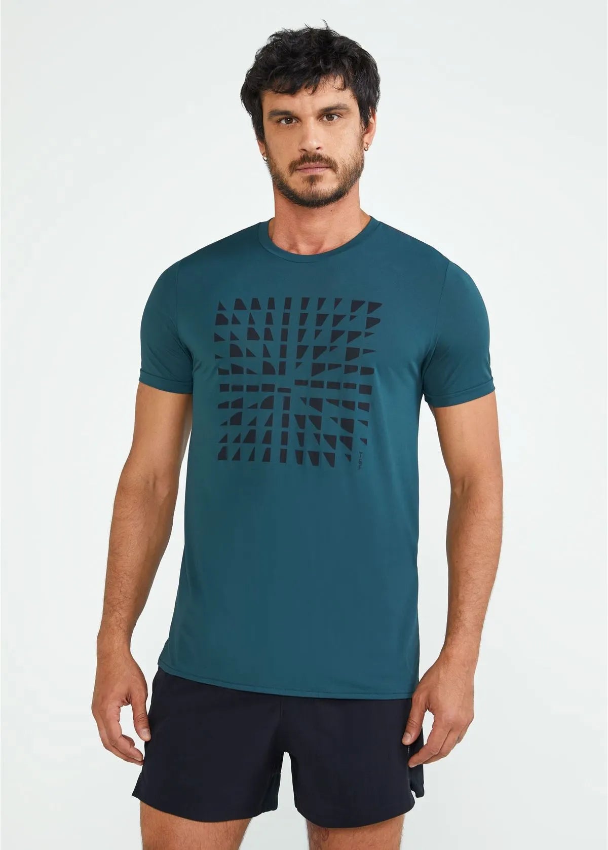 Camiseta Masculina Manga Curta Thermodry Cubos